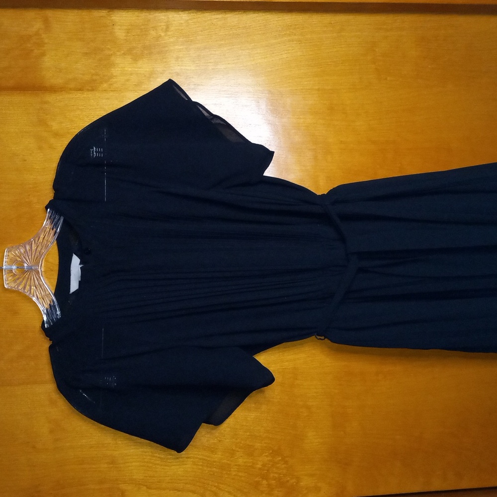 H & M Sheer Slip Dress w/Belt Size Small